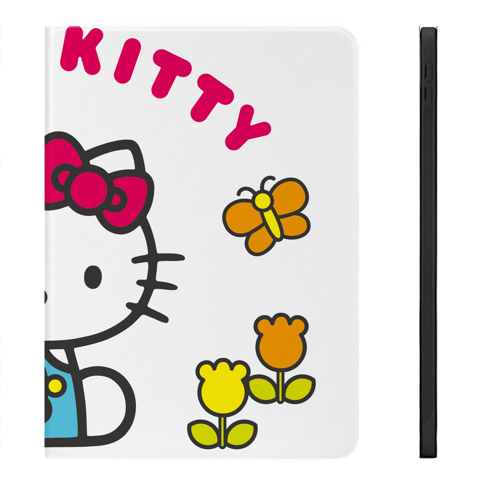 （画像用） Hello Kitty ハローキティ IPadケース ペンホルダー付き ブックスタイルデザイン